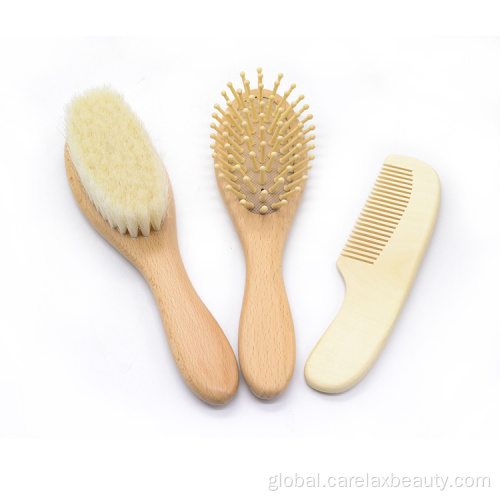 Baby Brush Suit Eco-friendly baby brush and comb set wood Supplier